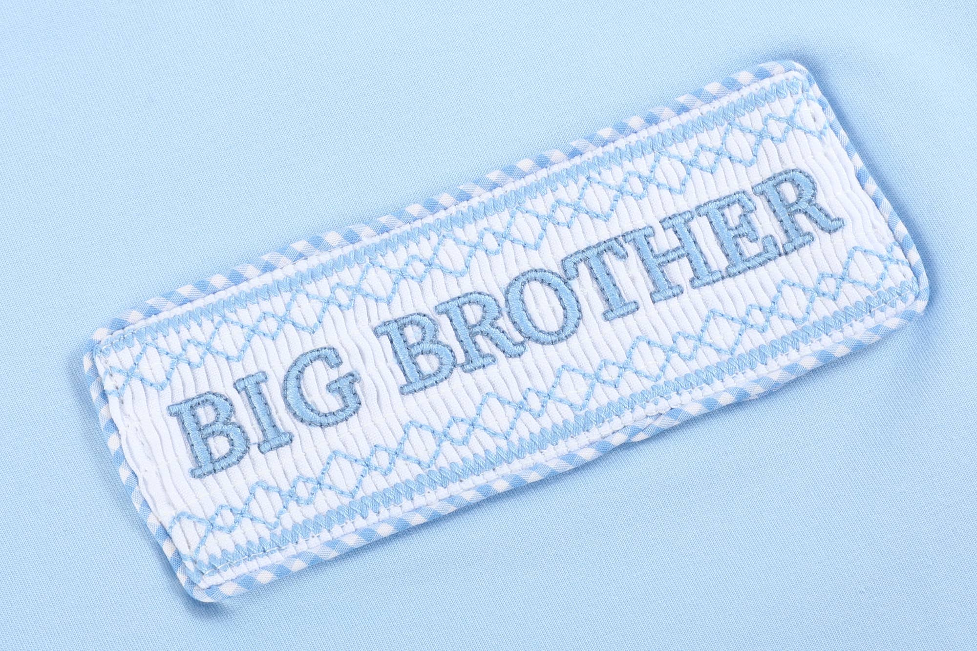 Light Blue Big Brother Smocked Shirt & Shorts