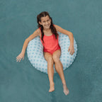 Kids Tube Float, Blue Gingham