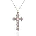 Susanna Crystal Cross Necklace