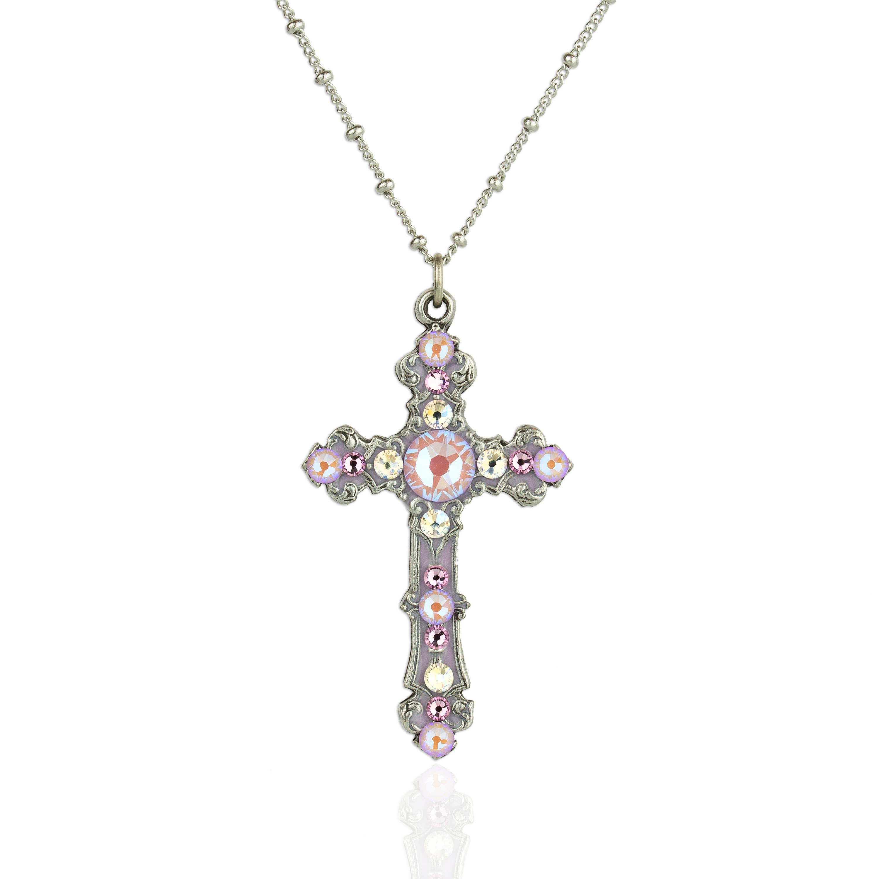 Susanna Crystal Cross Necklace