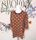 Rust & Daisies Top
