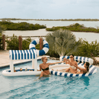 Navy Floating Cabana Bar