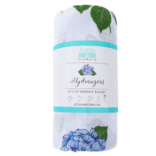 Hydrangeas Swaddle Blanket