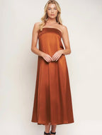 Satin Night Midi Dress