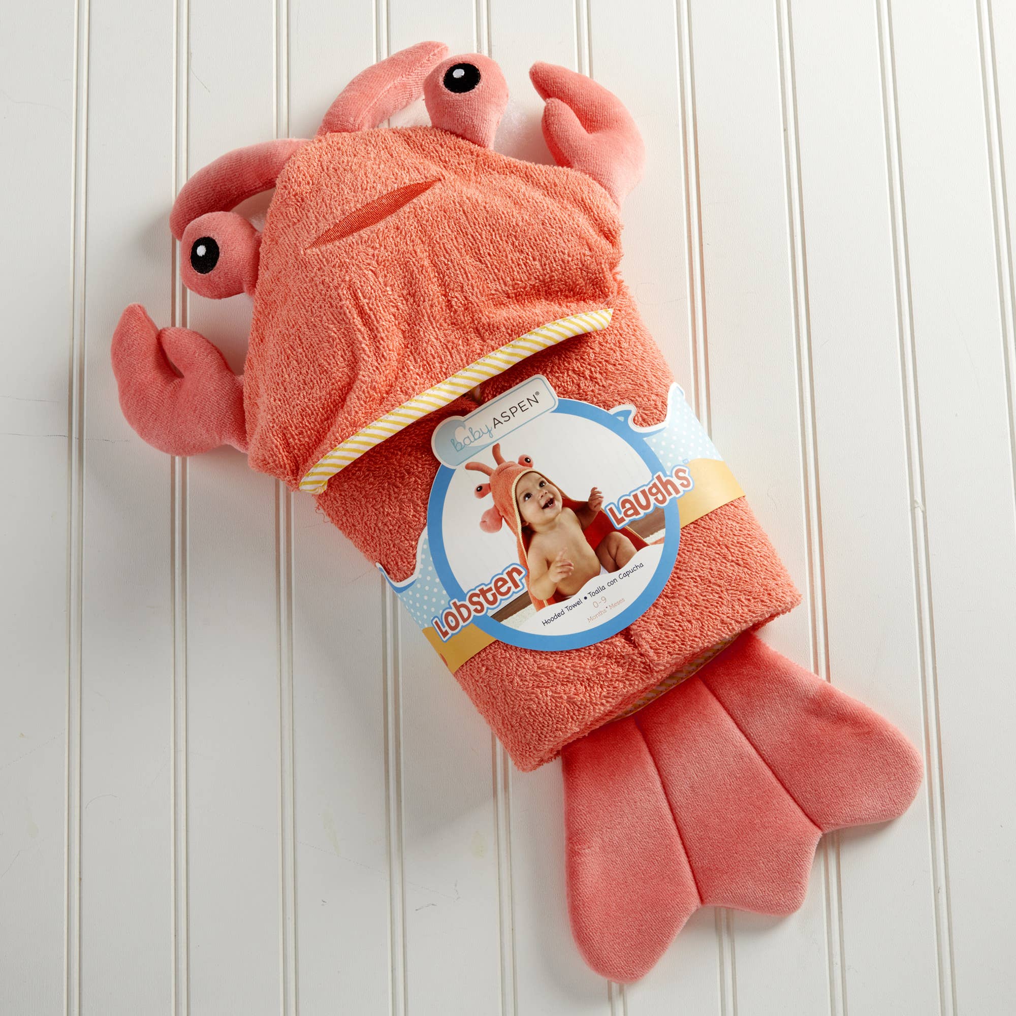 Lobster Laughs Lobster Hooded Towel