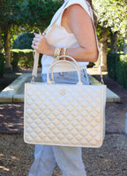 Niall Pearl Quilted Tote