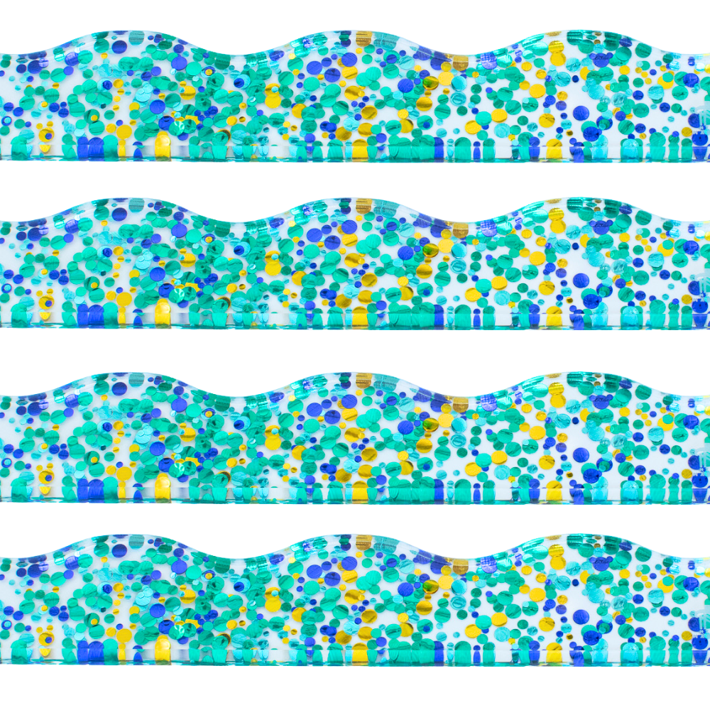 Magnetic Mahjong Pusher-Confetti-Wavy-Multi-Color
