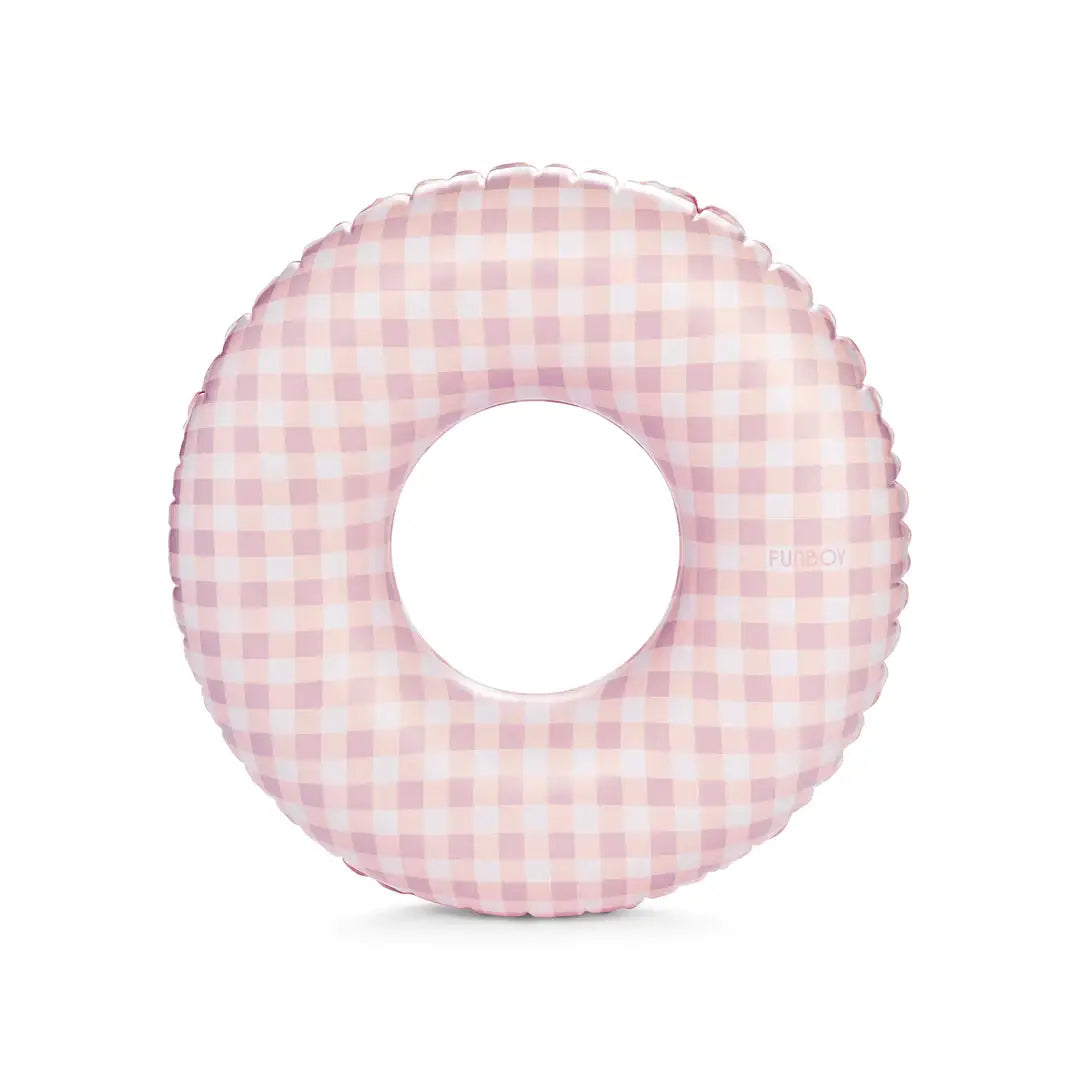 Kids Tube Float, Pink Gingham