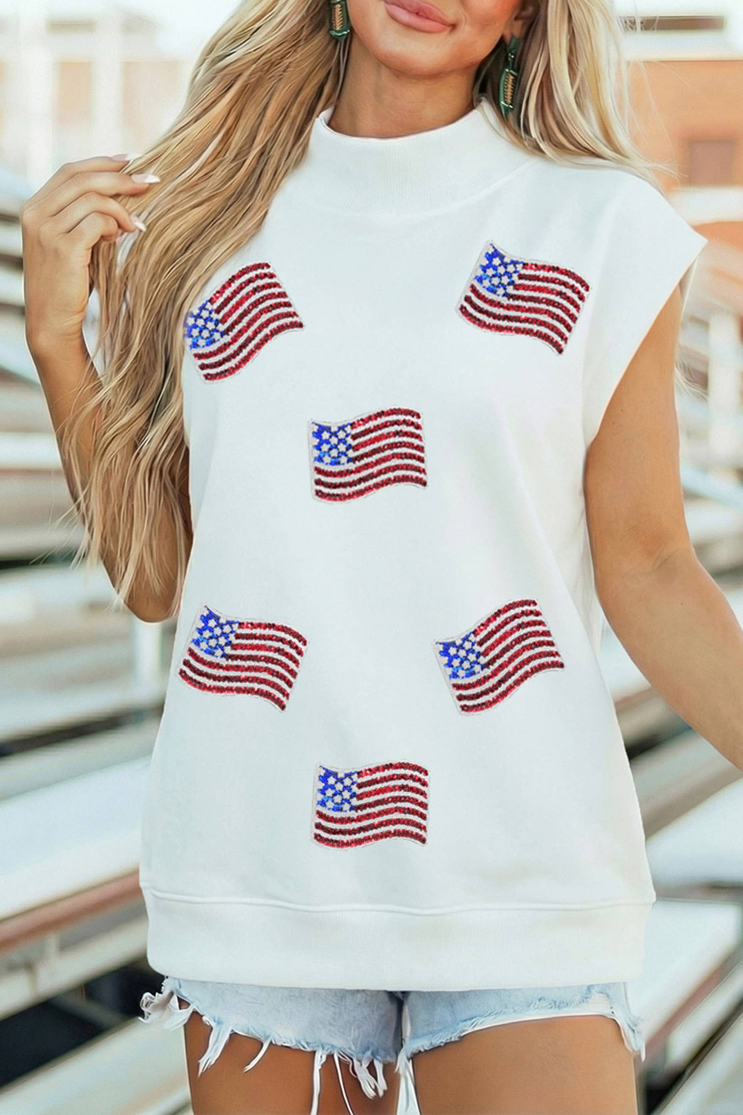 Firecracker Flag Top