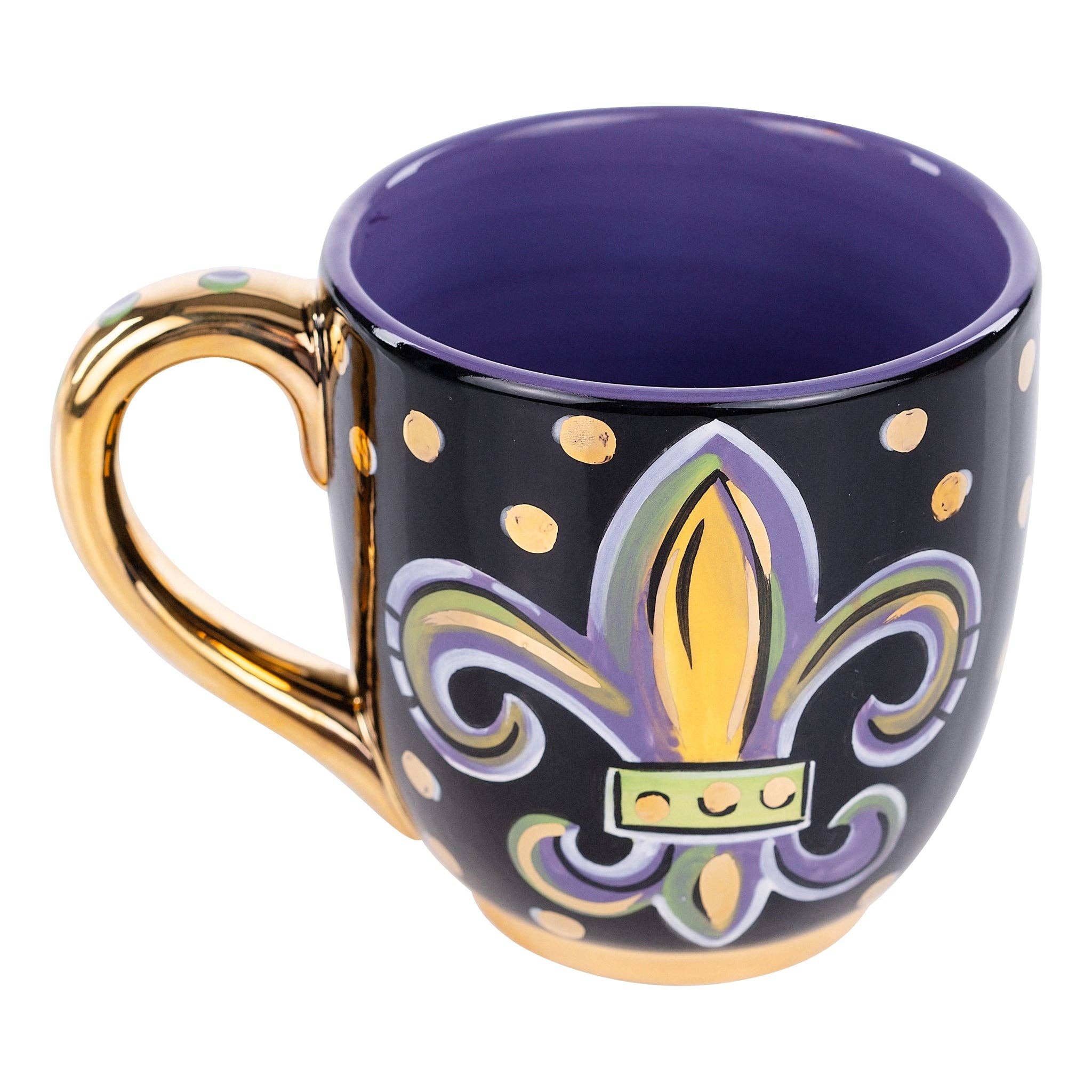 Mardi Gras Fleur De Lis Mug 