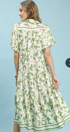 Botanical Print Dress