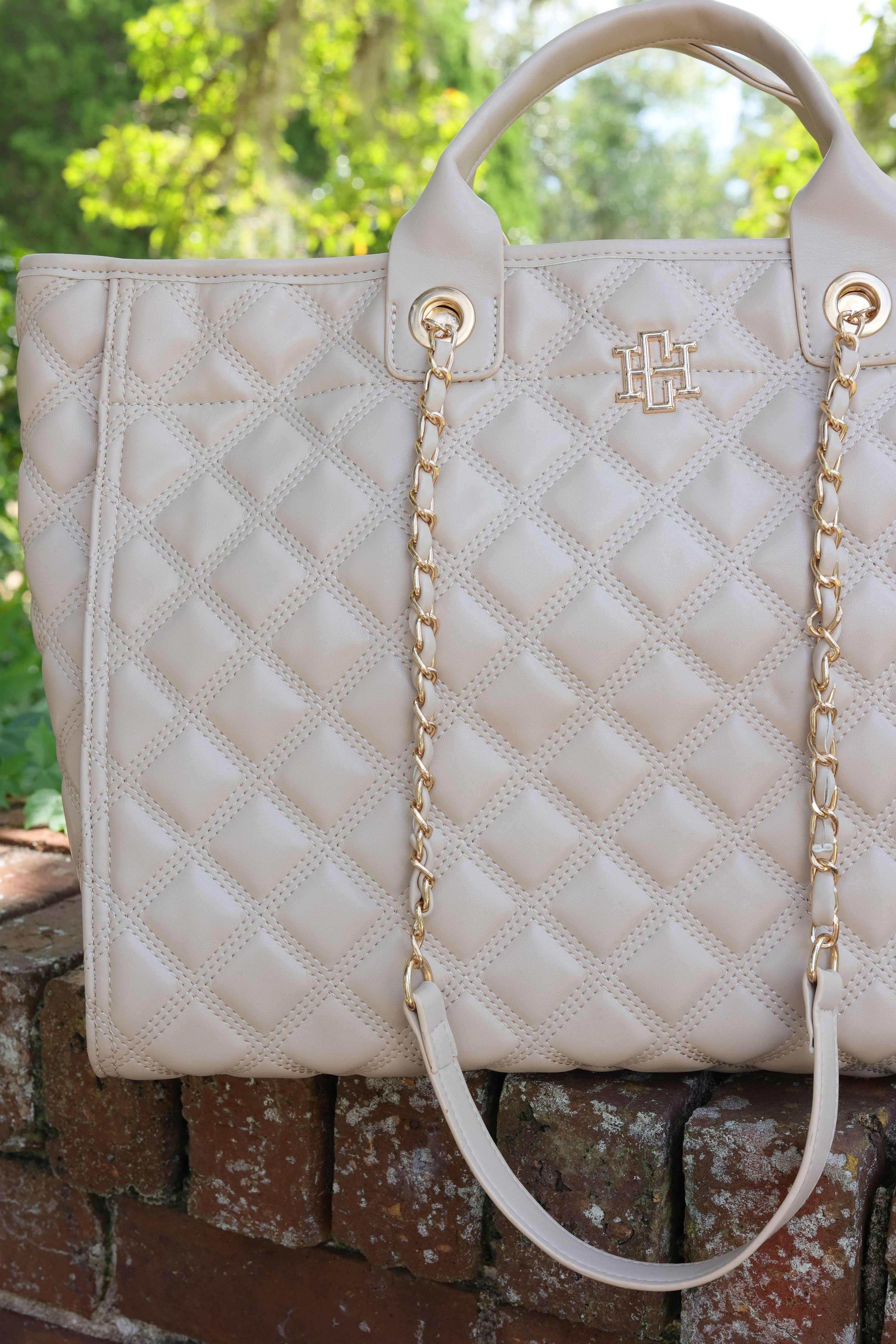 Melissa Tote Bag NUDE QUILTED DQ