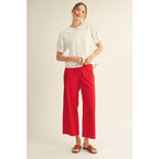 Scarlet Scallop Pants