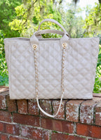 Melissa Tote Bag NUDE QUILTED DQ