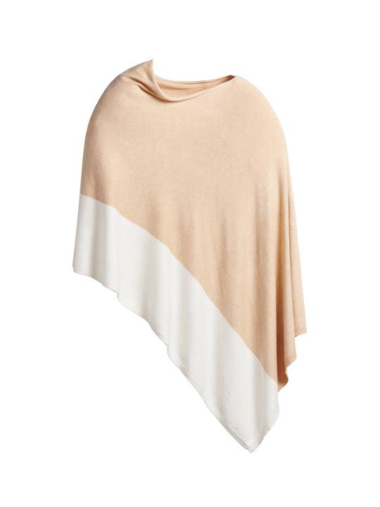 Madeleine Travel Poncho: Oatmeal