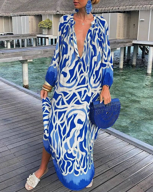 Blue Waves Dress