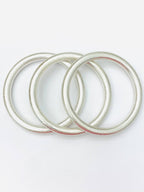 Bold Vintage Bangles- Matte Silver