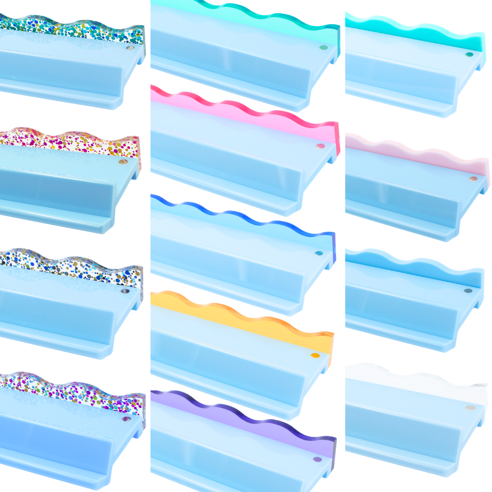 Magnetic Mahjong Pusher-Confetti-Wavy-Multi-Color