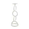 Medium White Link Candlestick