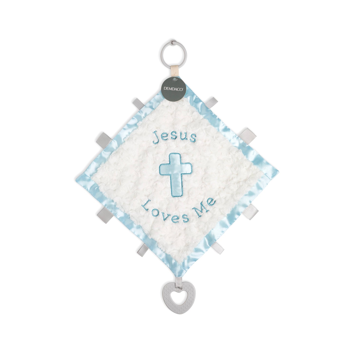 Jesus Loves Me Activity Blankie - Blue
