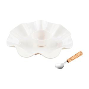RUFFLED MELAMINE CHIP DIP