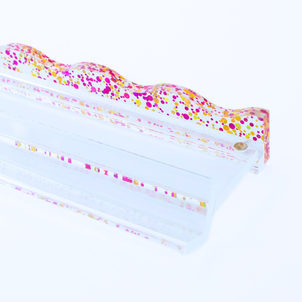 Magnetic Mahjong Pusher-Confetti-Wavy-Multi-Color