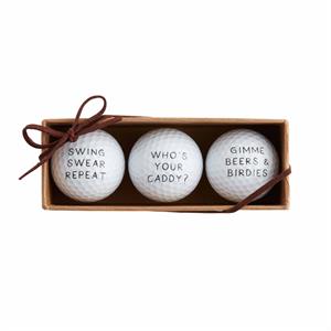 WHOS YOUR CADDY GOLF BALL SET