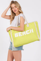 Embroidered Beach Tote