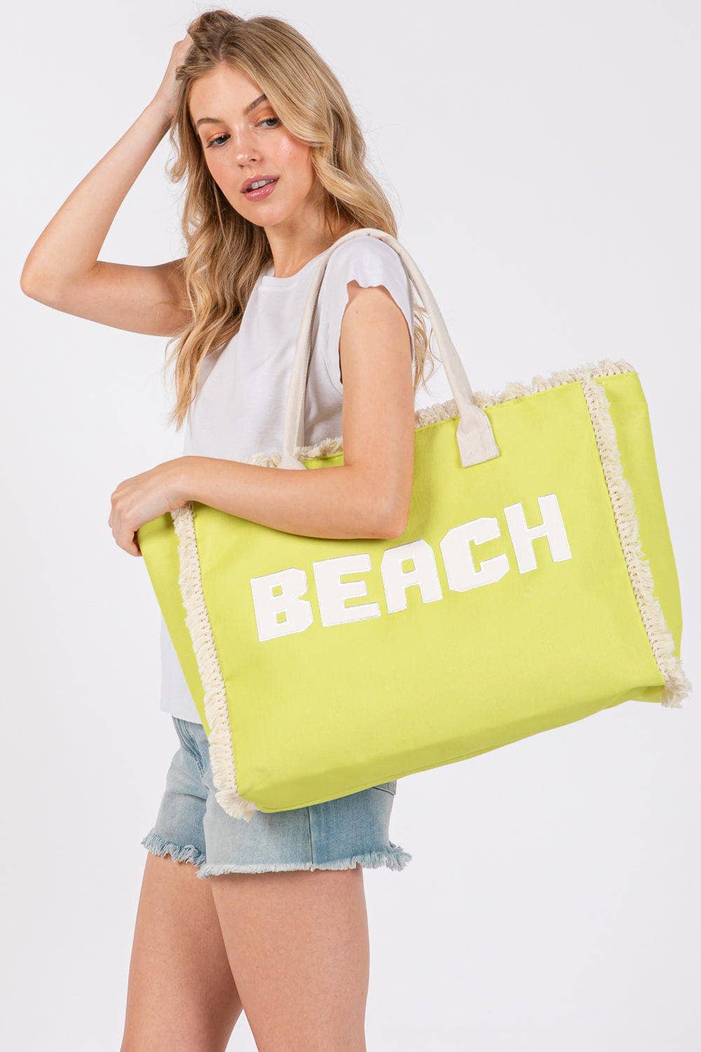Embroidered Beach Tote