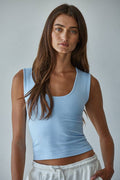 Bright Blue Double Tank
