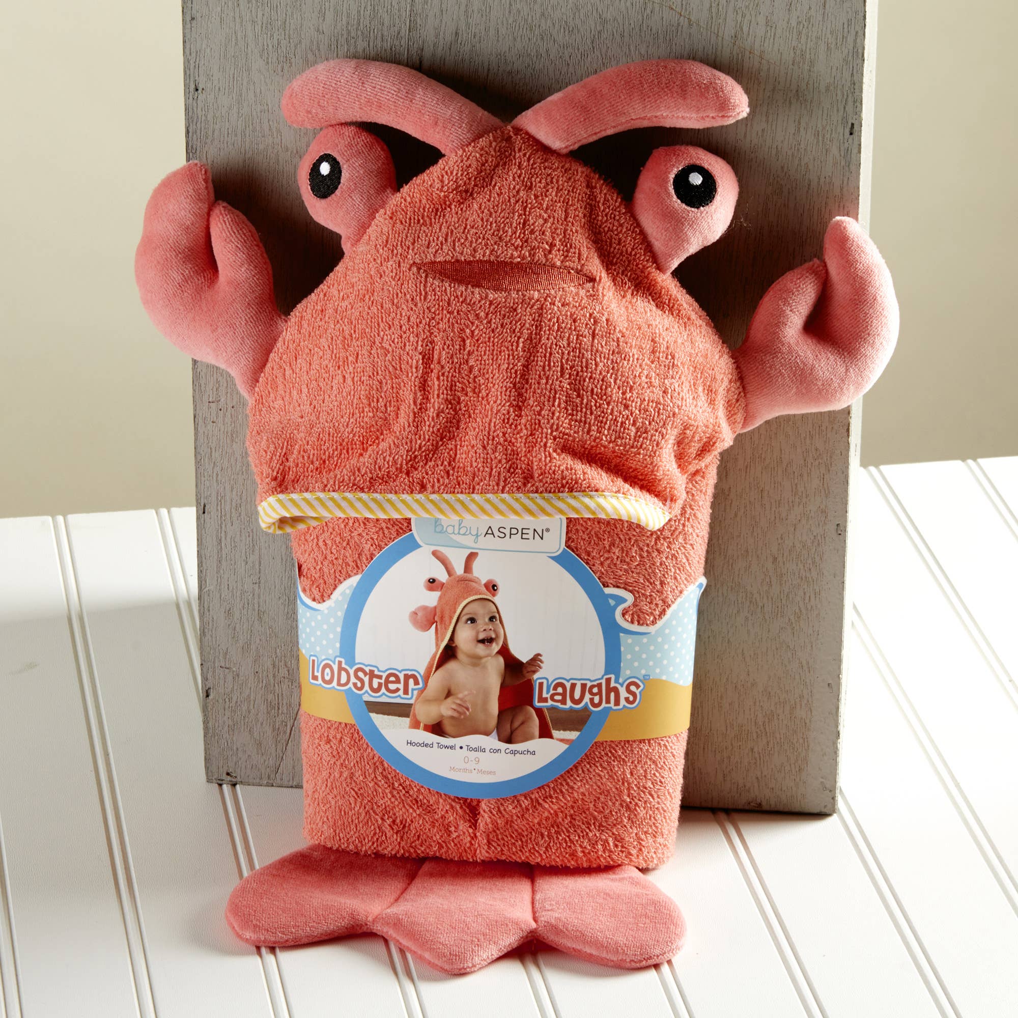 Lobster Laughs Lobster Hooded Towel