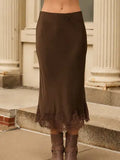 Chocolate Lace Skirt