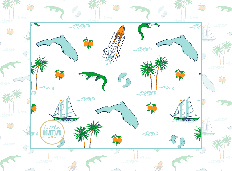 Florida Swaddle Blanket