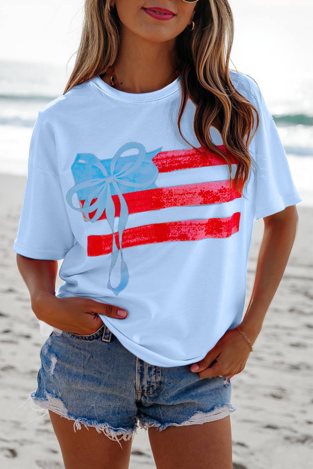 Fancy Flag Tee - White