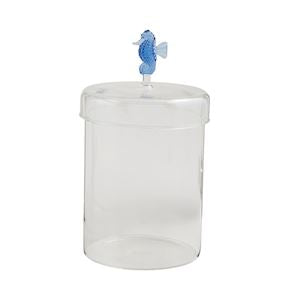 Seahorse Glass Icon Canister