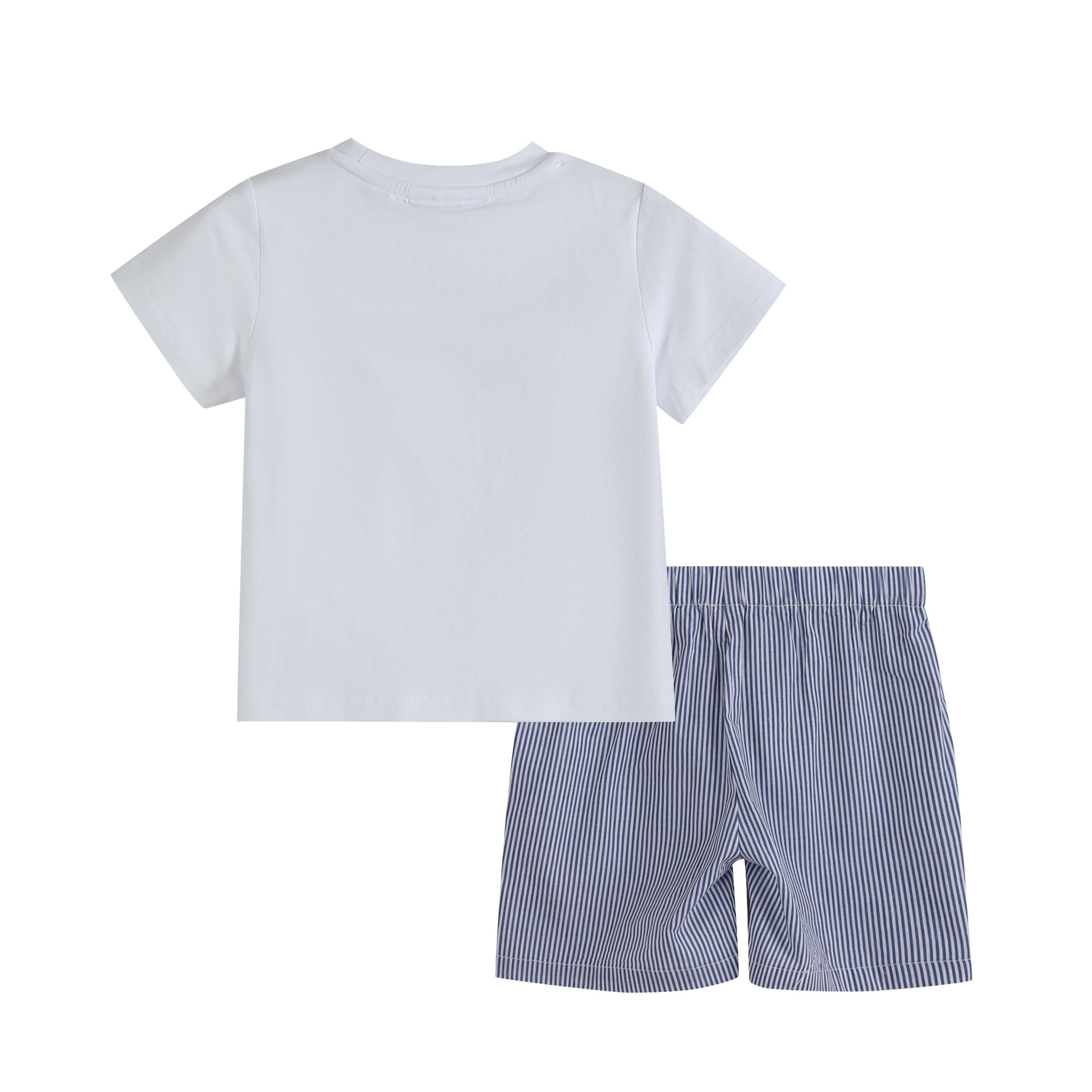 White Shark Smocked Set