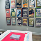 Mahjong Mat- Blue Scallop Color Wave