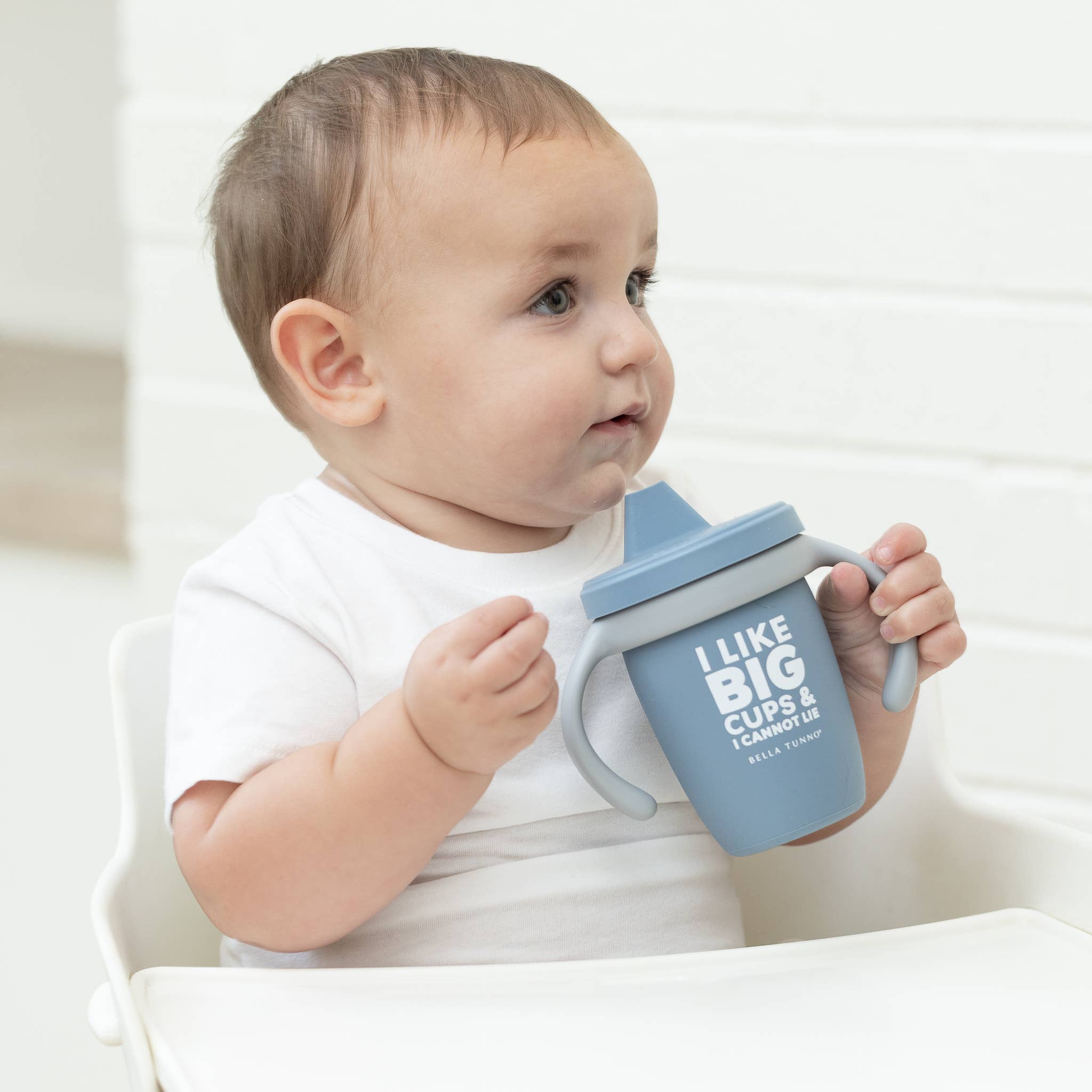 I Like Big Cups Happy Sippy Cup: Blue
