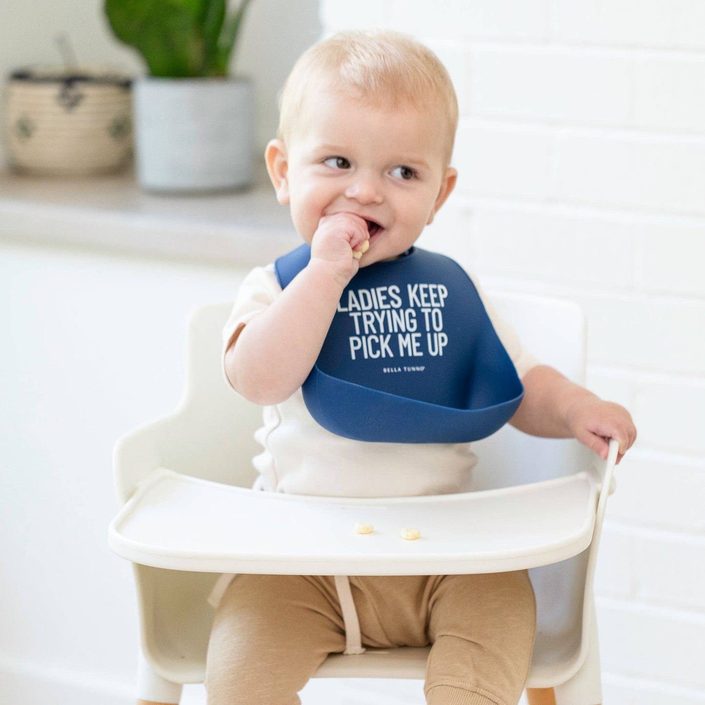 Ladies Pick Me Up Wonder Bib: Blue