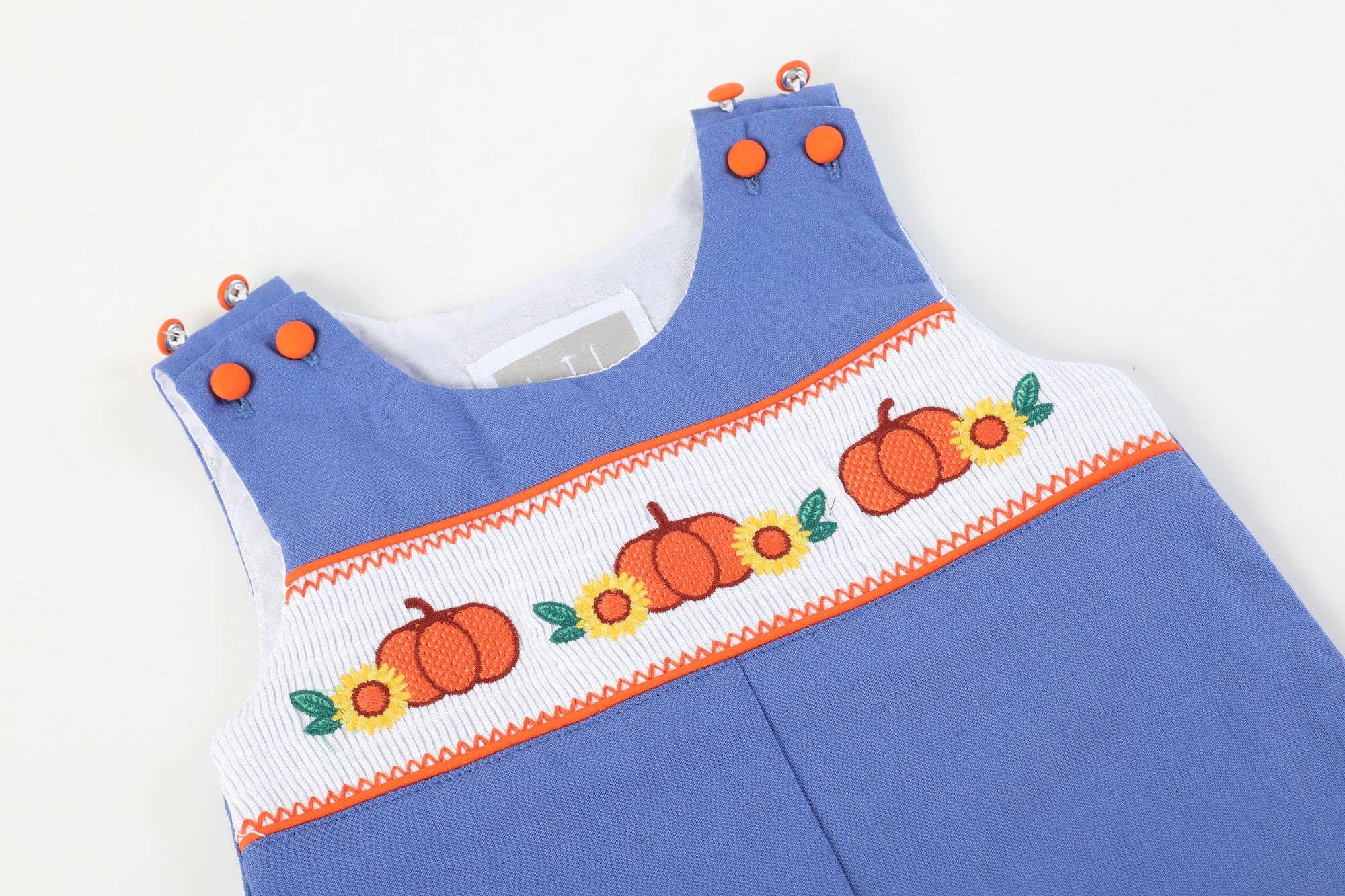 Blue Pumpkin Sunflower Smocked Longall