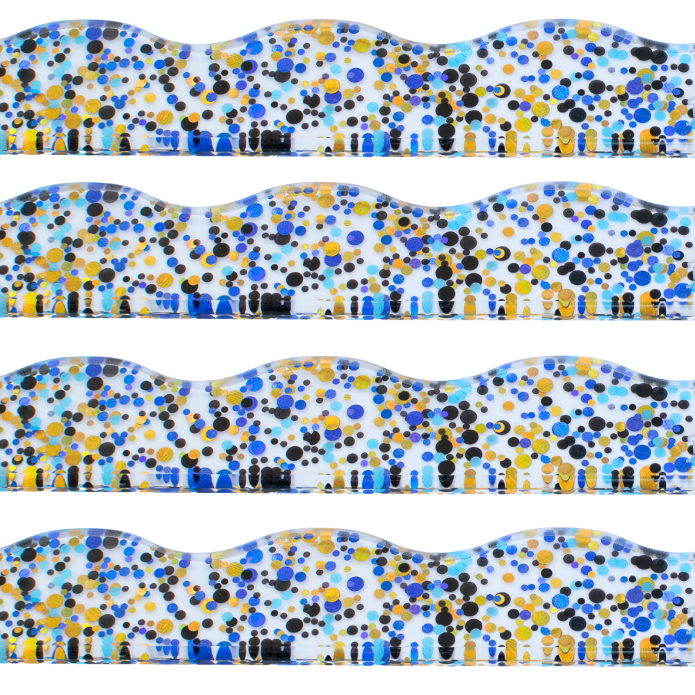 Magnetic Mahjong Pusher-Confetti-Wavy-Multi-Color