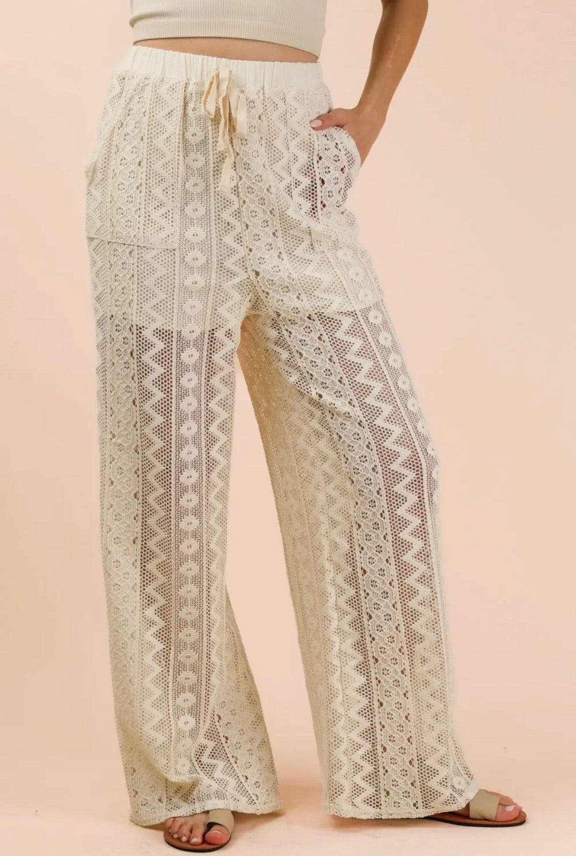 Eyelet Beach Pants