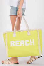 Embroidered Beach Tote