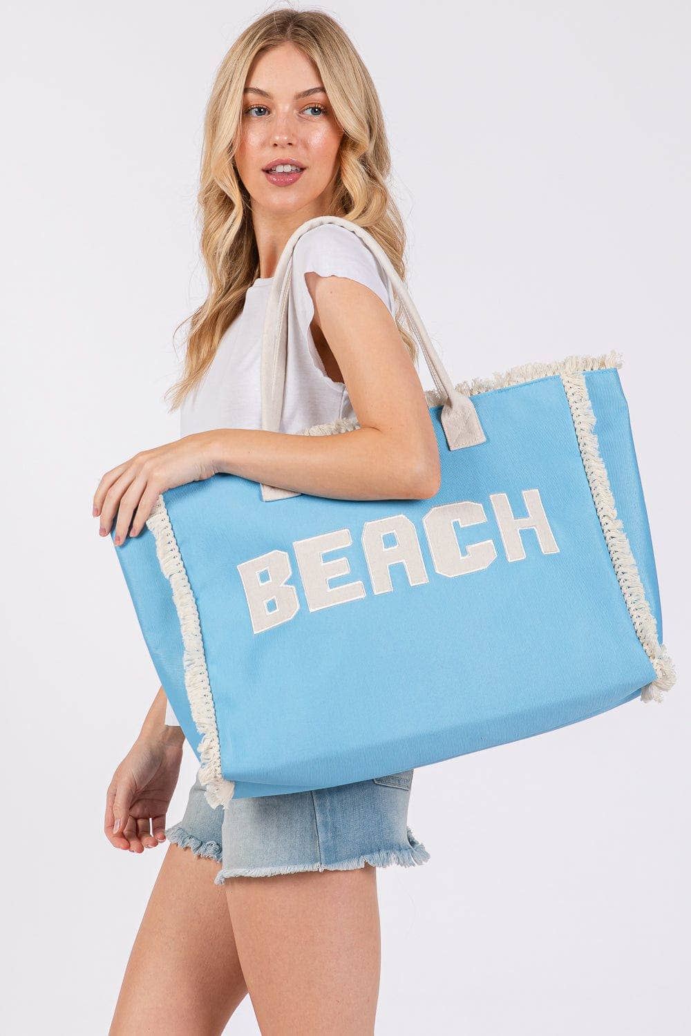 Embroidered Beach Tote