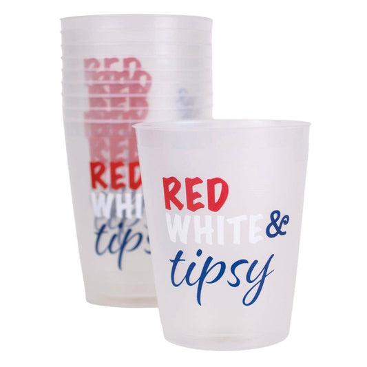 Red, White & Tipsy Party Cups