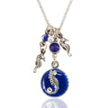 Deep Blue Coastal Seahorse Necklace