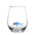 Shark Icon Stemless Wine Glass-4.5"H(20oz)