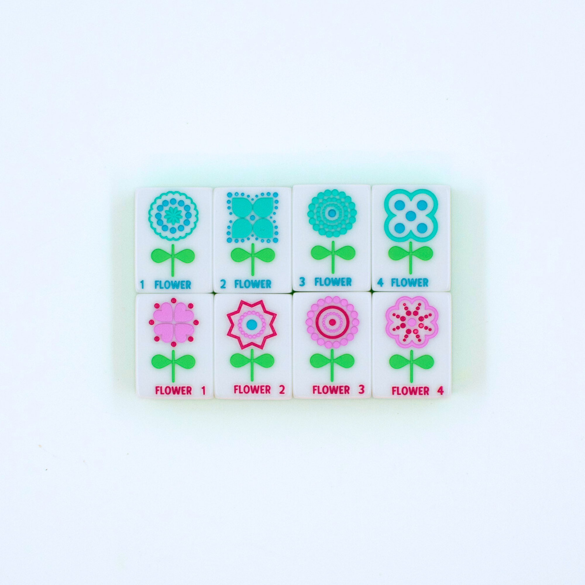 Mahjong Set- Crystal Confetti Lemon-Lime
