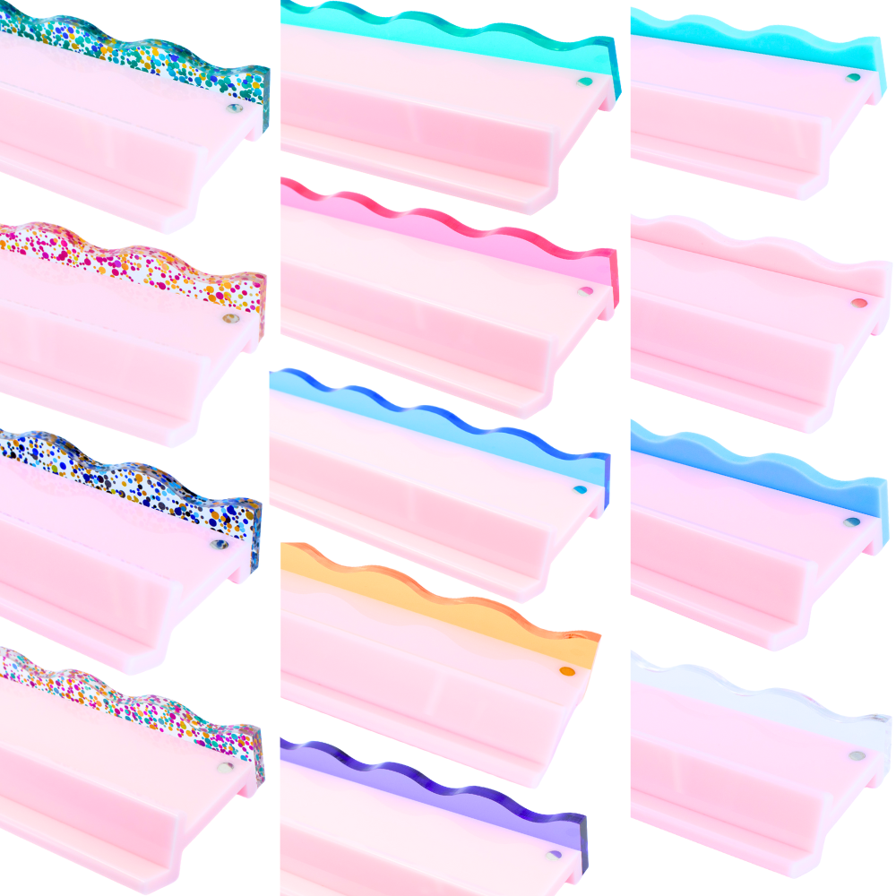 Magnetic Mahjong Pusher-Confetti-Wavy-Multi-Color