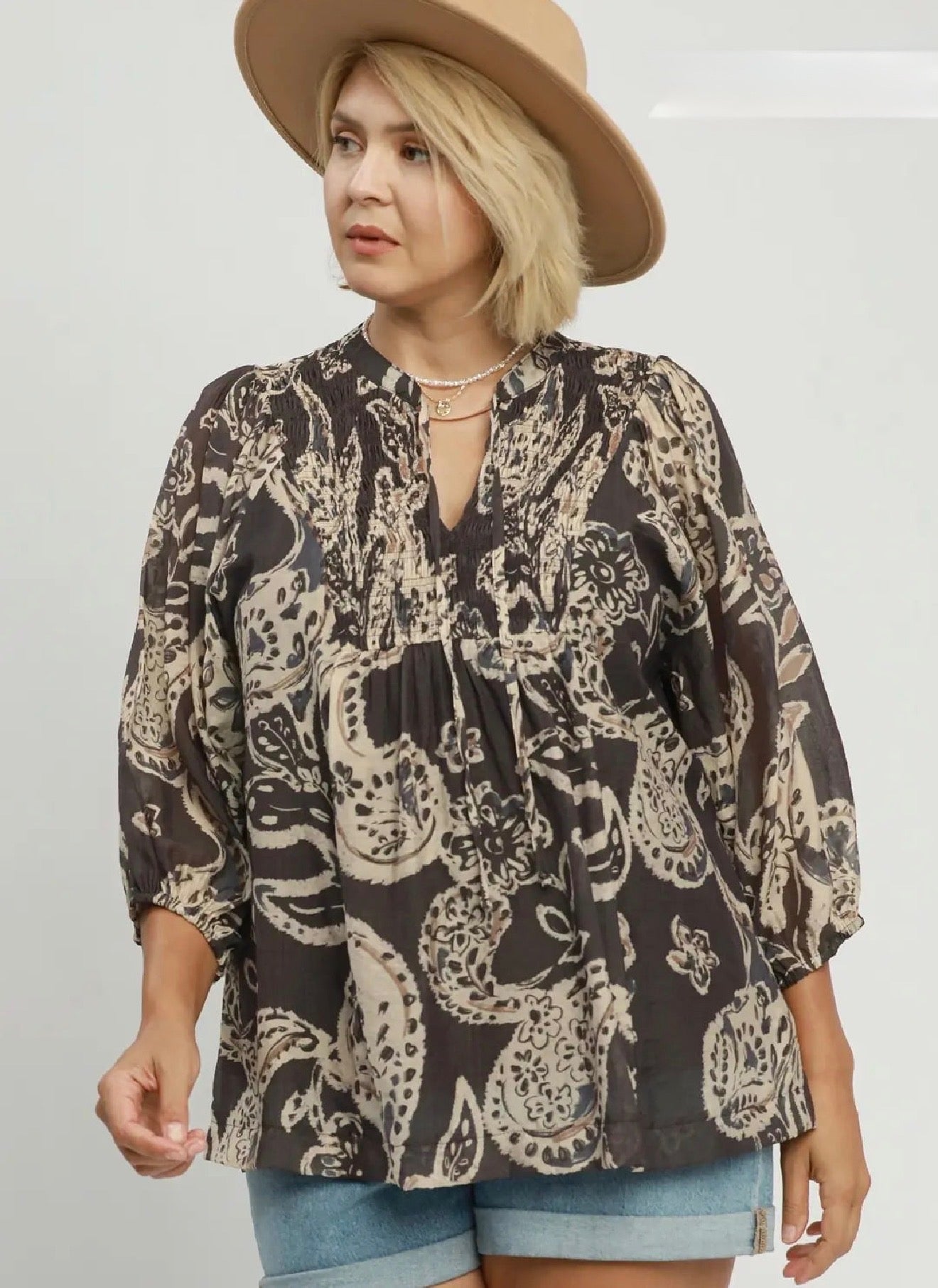 Paisley After Dark Top